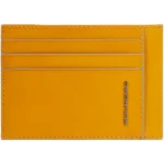 Чехол для кредитных карт Piquadro Blue Square PP2762B2R/G шафрановый натур.кожа Чехол для кредитных карт Piquadro Blue Square PP2762B2R/G шафрановый натур.кожа