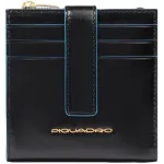 Чехол для кредитных карт Piquadro Blue Square PP6843B2R/N черный натур.кожа