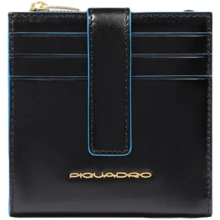 Чехол для кредитных карт Piquadro Blue Square PP6843B2R/N черный натур.кожа Чехол для кредитных карт Piquadro Blue Square PP6843B2R/N черный натур.кожа