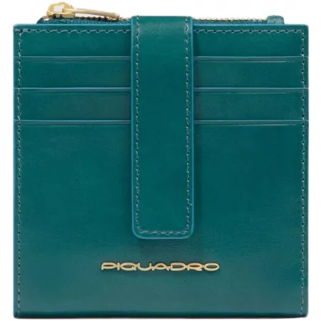 Чехол для кредитных карт Piquadro Blue Square PP6843B2R/OT3 синий петроль натур.кожа Чехол для кредитных карт Piquadro Blue Square PP6843B2R/OT3 синий петроль натур.кожа