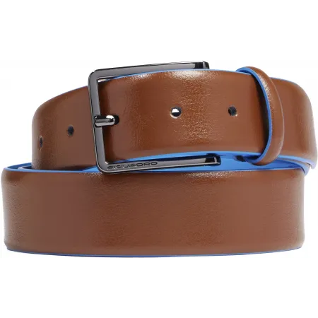 Ремень мужской Piquadro Blue Square CU5258B2/M 125х3.5см каштановый натур.кожа