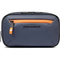 Косметичка Piquadro Corner 2.0 BY6380C2OW/BLU синий полиэстер