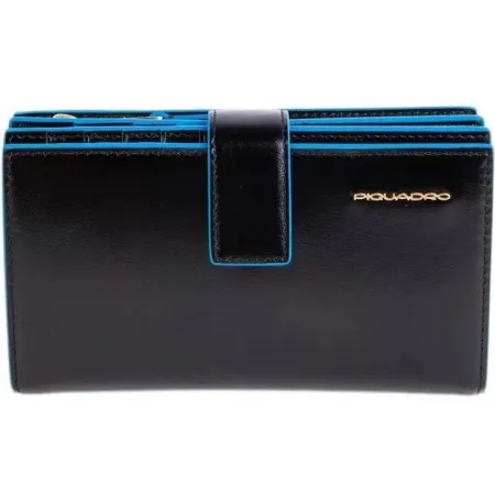 Кошелек женский Piquadro Blue Square PD1353B2R/N черный Кошелек женский Piquadro Blue Square PD1353B2R/N черный