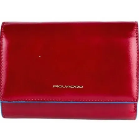 Кошелек женский Piquadro Blue Square PD6471B2R/R красный натур.кожа Кошелек женский Piquadro Blue Square PD6471B2R/R красный натур.кожа