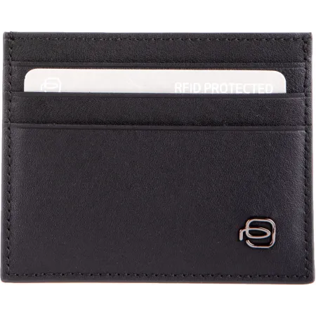 Чехол для кредитных карт Piquadro Black Square PP6855B3R/N черный натур.кожа