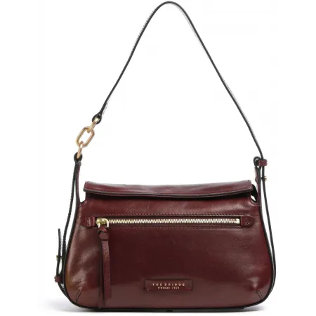 Сумка The Bridge Ingrid 04571501/YF темно-коричневая натур.кожа