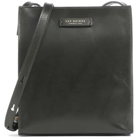 Сумка кросс-боди женская The Bridge Mirra 04160501/I2 темно-зеленая натур.кожа