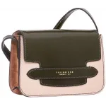 Сумка женская The Bridge Lucrezia Wow 0419200P/YV бежевая/зеленая натур.кожа/замша