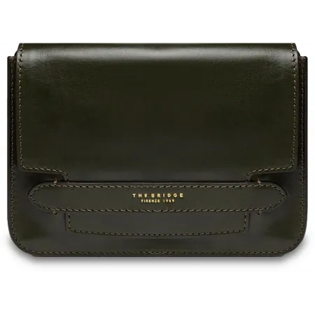 Сумка кросс-боди женская The Bridge Lucrezia 04193001/I2 темно-зеленая натур.кожа Сумка кросс-боди женская The Bridge Lucrezia 04193001/I2 темно-зеленая натур.кожа
