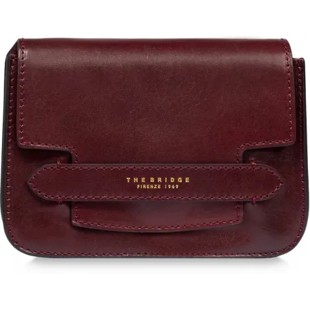 Сумка кросс-боди женская The Bridge Lucrezia 04192001/YF темно-коричневая натур.кожа