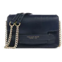 Сумка кросс-боди женская The Bridge Lucrezia 04121401/YH темно-синяя натур.кожа