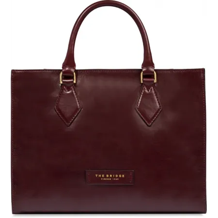 Сумка женская The Bridge Ida 04101501/YF бордовая натур.кожа