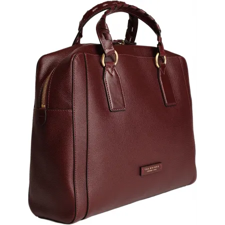 Деловая сумка женская The Bridge Ines 045525EN/YF бордовая натур.кожа