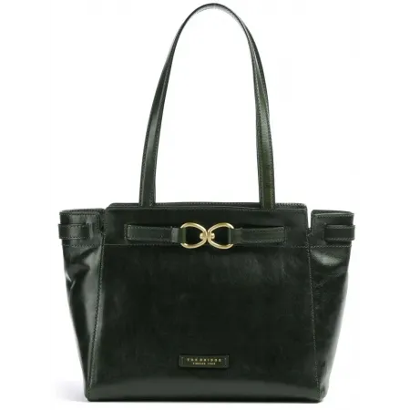 Сумка тоут женская The Bridge Isotta 04642501/I2 темно-зеленая натур.кожа