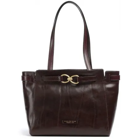 Сумка тоут женская The Bridge Isotta 04642501/YF бордовая натур.кожа