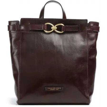Рюкзак женский The Bridge Isotta 04644501/YF темно-коричневый кожа