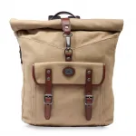 Рюкзак The Bridge Guido 061925FU/F7 роллтоп песочный/коричневый хлопок/натур.кожа