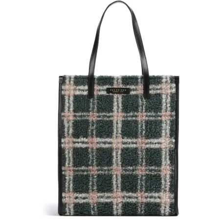 Сумка шоппер The Bridge Mirra 041304FY/YR темно-зеленая/черная текстиль/натур.кожа