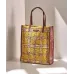 Сумка шоппер The Bridge Mirra 041304FY/YS желтая/коричневая текстиль/натур.кожа