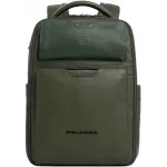 Рюкзак мужской Piquadro Ael CA6923S142/VE зеленый тимьяновый кожа/микроф.