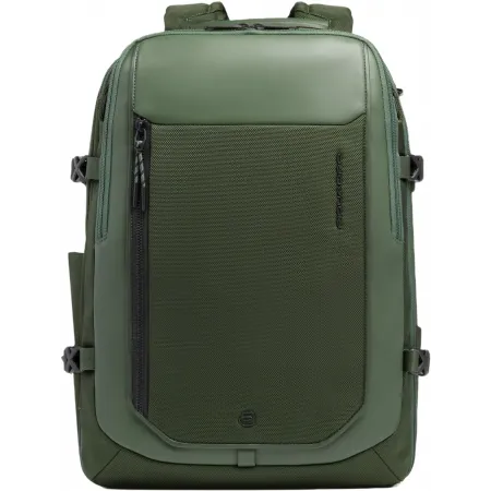 Рюкзак мужской Piquadro Lyss CA6929S143BM/VE зеленый тимьяновый полиэстер/натур.кожа
