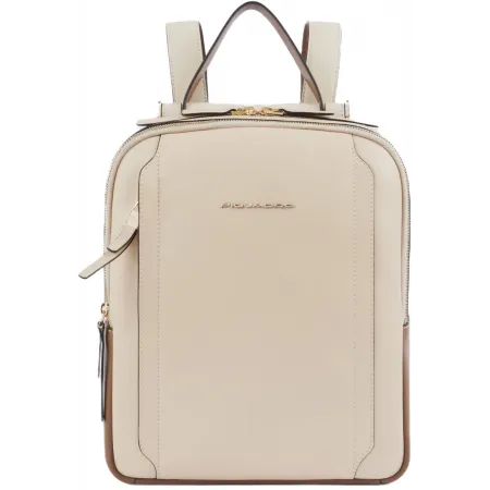 Рюкзак женский Piquadro Circle CA5566W92/BECU бежевый/кофейный кожа