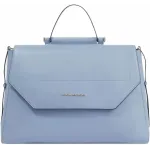 Деловая сумка женская Piquadro Circle BD6778W92/AZ3 с отделением для ноутбука 14" голубая натур.кожа