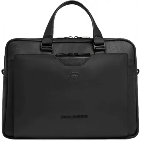 Деловая сумка мужская Piquadro Ael CA6920S142/N с отделением для ноутбука 14" черная натур.кожа