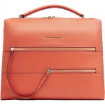 Деловая сумка женская Piquadro Patricia CA4098W140/AR с отделением для ноутбука 14" коралловая натур.кожа