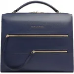 Деловая сумка женская Piquadro Patricia CA4098W140/BLU с отделением для ноутбука 14" синяя натур.кожа