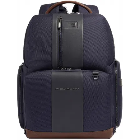 Рюкзак мужской Piquadro Brief2 CA4439BR2BM/BLUCU темно-синий/коричневый нейлон/натур.кожа Рюкзак мужской Piquadro Brief2 CA4439BR2BM/BLUCU темно-синий/коричневый нейлон/натур.кожа
