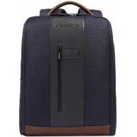 Рюкзак мужской Piquadro Brief2 CA4818BR2/BLUCU темно-синий/коричневый нейлон/натур.кожа