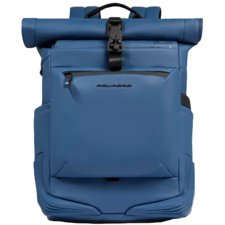Рюкзак Piquadro C20W CA6291C2OW/AV роллтоп серо-голубой полиуретан