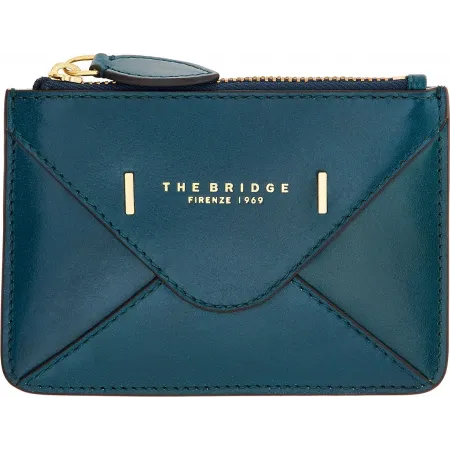 Чехол для кредитных карт The Bridge Frida 01810501/00E бирюзовый натур.кожа