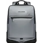 Рюкзак мужской Piquadro C20W CA6465C2OW/MGR серебристый/черный полиуретан
