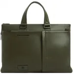 Деловая сумка мужская Piquadro Russel CA4021W137/VE2 с отделением для ноутбука 15.6" хаки натур.кожа