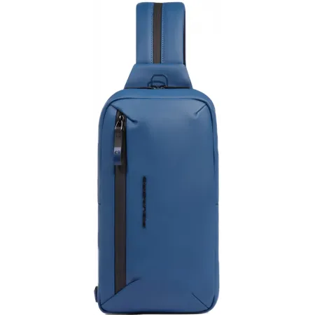 Рюкзак слинг Piquadro C20W CA6466C2OW/AV серо-голубой полиуретан