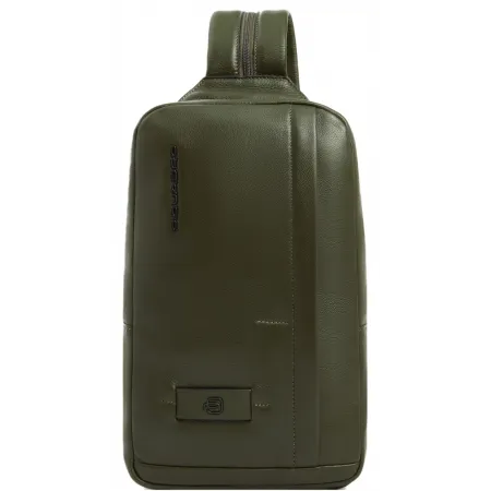 Рюкзак слинг Piquadro Russel CA6764W137/VE2 хаки кожа Рюкзак слинг Piquadro Russel CA6764W137/VE2 хаки кожа