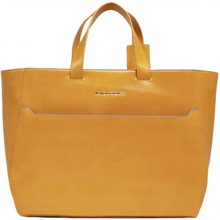 Деловая сумка Piquadro Blue Square BD6680B2/G с отделением для ноутбука 15.6" желтая натур.кожа Деловая сумка Piquadro Blue Square BD6680B2/G с отделением для ноутбука 15.6" желтая натур.кожа