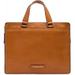 Деловая сумка The Bridge Leone Soft 063026D3/74 с отделением для ноутбука 13" коньячная натур.кожа