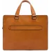 Деловая сумка The Bridge Leone Soft 063026D3/74 с отделением для ноутбука 13" коньячная натур.кожа