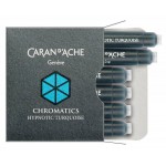 Картридж Carandache Chromatics (8021.191) Hypnotic turquoise чернила для ручек перьевых (6шт)