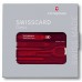 Швейцарская карта Victorinox SwissCard Classic (0.7100.T) красный полупрозрачный коробка подарочная