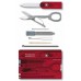 Швейцарская карта Victorinox SwissCard Classic (0.7100.T) красный полупрозрачный коробка подарочная