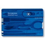 Швейцарская карта Victorinox SwissCard Classic (0.7122.T2) синий полупрозрачный коробка подарочная