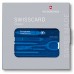 Швейцарская карта Victorinox SwissCard Classic (0.7122.T2) синий полупрозрачный коробка подарочная