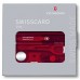 Швейцарская карта Victorinox SwissCard Lite (0.7300.T) красный полупрозрачный коробка подарочная