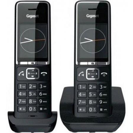 Р/Телефон Dect Gigaset Comfort 550 DUO RUS черный (труб. в компл.:2шт) АОН