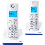 Р/Телефон Dect Alcatel S230 Duo ru white белый (труб. в компл.:2шт) АОН