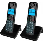 Р/Телефон Dect Alcatel S250 Duo ru black черный (труб. в компл.:2шт) АОН